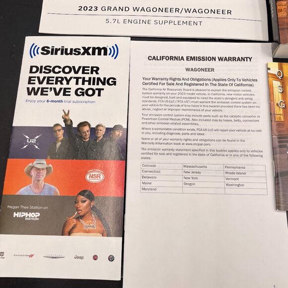 2023 Jeep Grand Wagoneer Wagoneer Owners Manual Quick Reference Supplemental - Picture 7 of 10